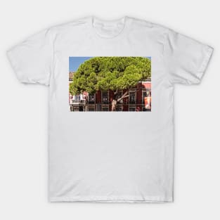 Buildings Of Lisbon - 7 - Obscured By A Giant Tree © T-Shirt